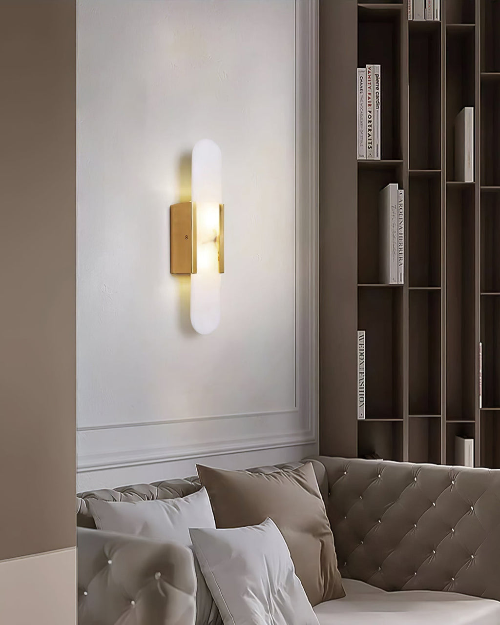 Elegant Blend - Handmade Alabaster Wall Lamp