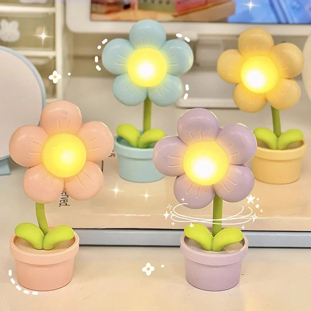 BloomLite – Atmospheric Flower-Shaped Table Lamp with Soft LED Light