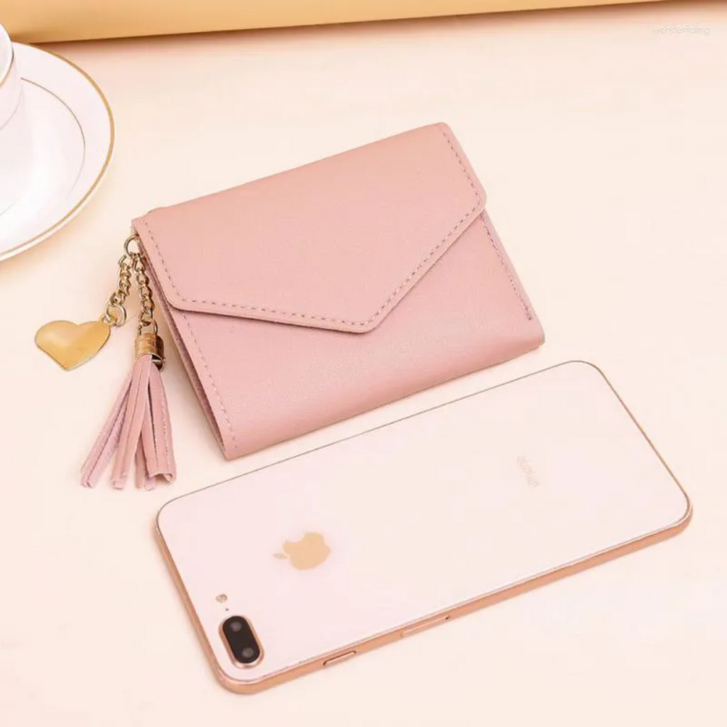 MiniPouch - Elegant Compact Wallet with Tassel