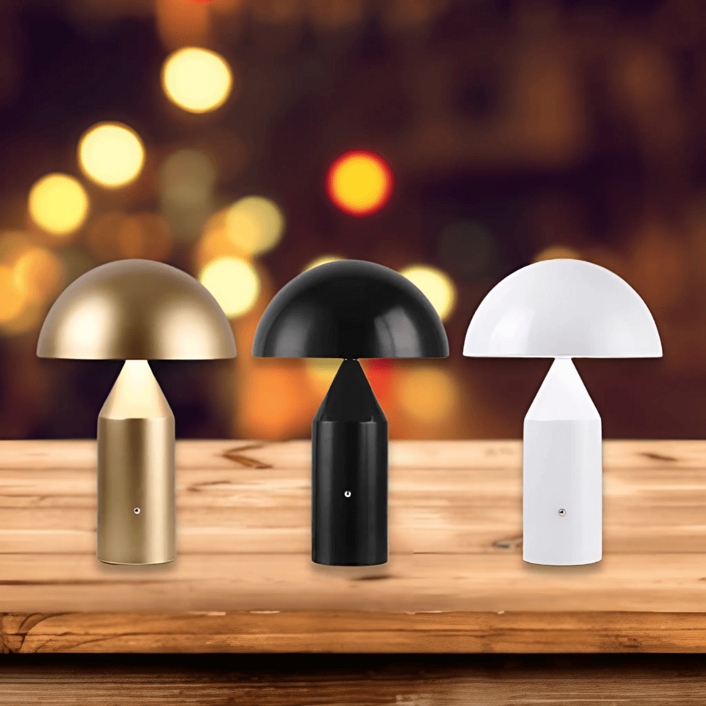 Luxury Nordic Gold Mushroom - LED Lamp for Atmospheric Interiors"