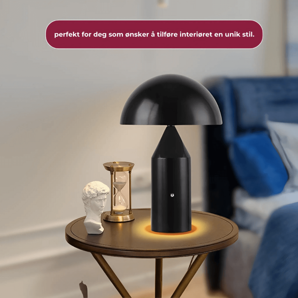 Luxury Nordic Gold Mushroom - LED Lamp for Atmospheric Interiors"