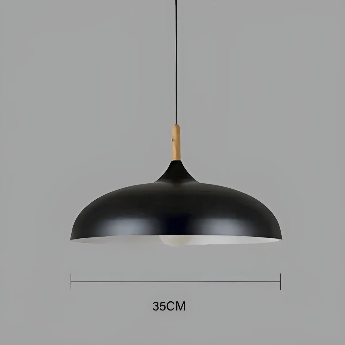 Scandinavian Elegance: Luxury Oak Ceiling Light with LED Lighting