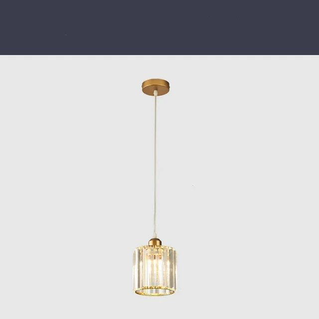 LuxeGlow SparkleLamp - Elegant K9 Crystal Pendant Lamp
