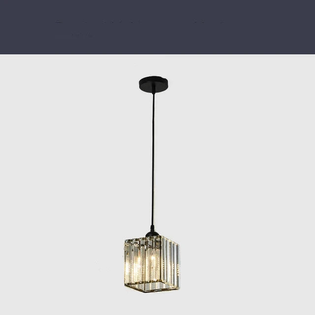LuxeGlow SparkleLamp - Elegant K9 Crystal Pendant Lamp