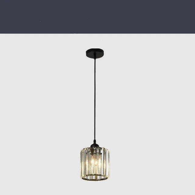 LuxeGlow SparkleLamp - Elegant K9 Crystal Pendant Lamp