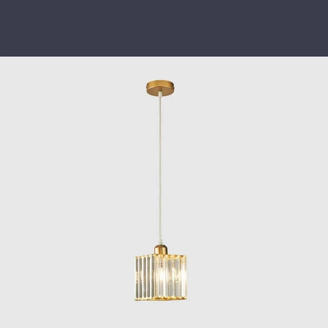 LuxeGlow SparkleLamp - Elegant K9 Crystal Pendant Lamp