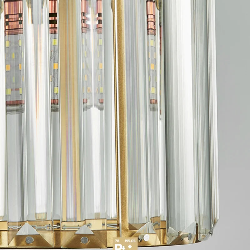 LuxeGlow SparkleLamp - Elegant K9 Crystal Pendant Lamp