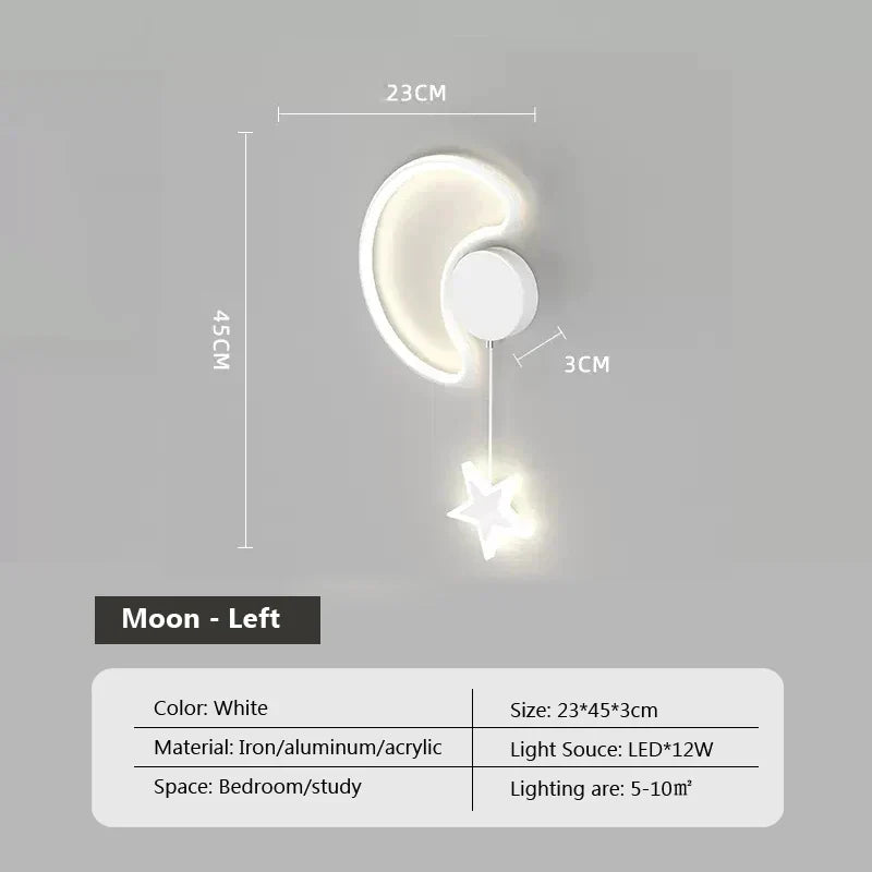 LumiDroom - Magical Wall Lamp with Stars and Moon