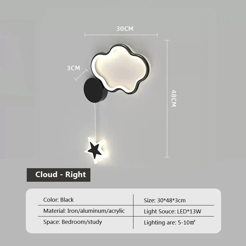 LumiDroom - Magical Wall Lamp with Stars and Moon