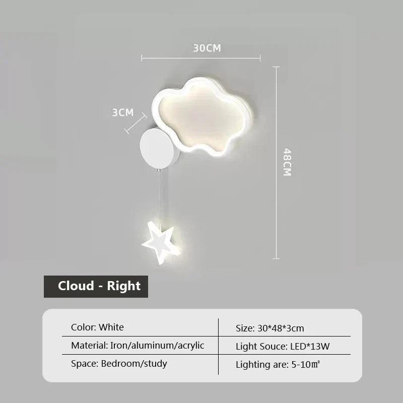 LumiDroom - Magical Wall Lamp with Stars and Moon