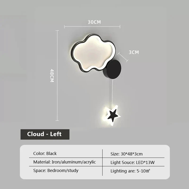 LumiDroom - Magical Wall Lamp with Stars and Moon