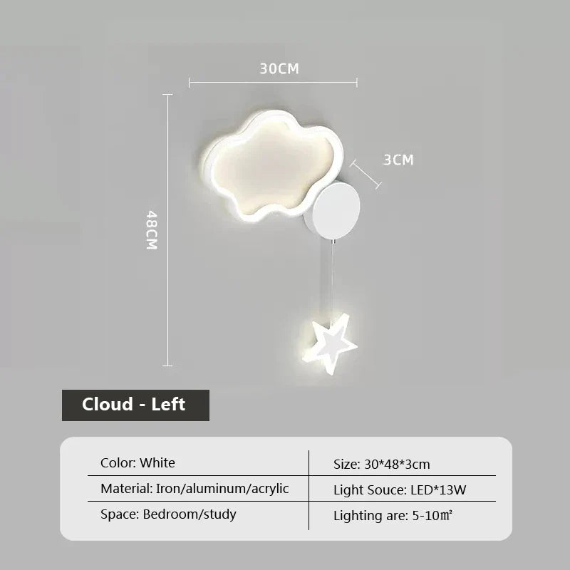 LumiDroom - Magical Wall Lamp with Stars and Moon