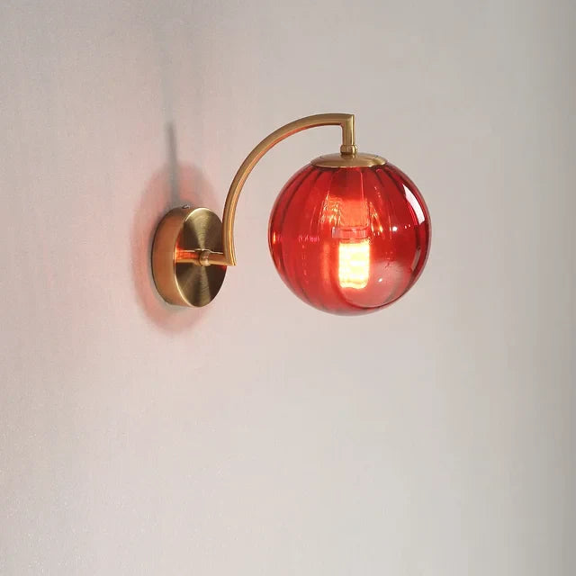 Nordic Glass Wall Lamp - Elegant Scandinavian Glass Wall Lamp with Warm LED Light