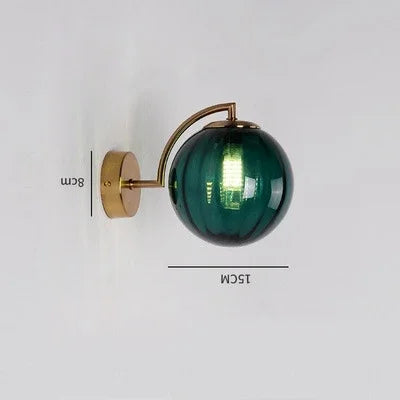 Nordic Glass Wall Lamp - Elegant Scandinavian Glass Wall Lamp with Warm LED Light
