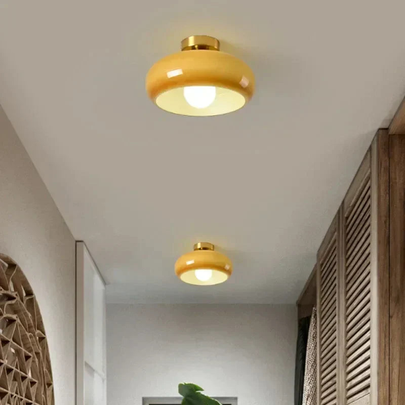LuminaCraft - Elegant Glass LED Pendant Light for Atmospheric Illumination