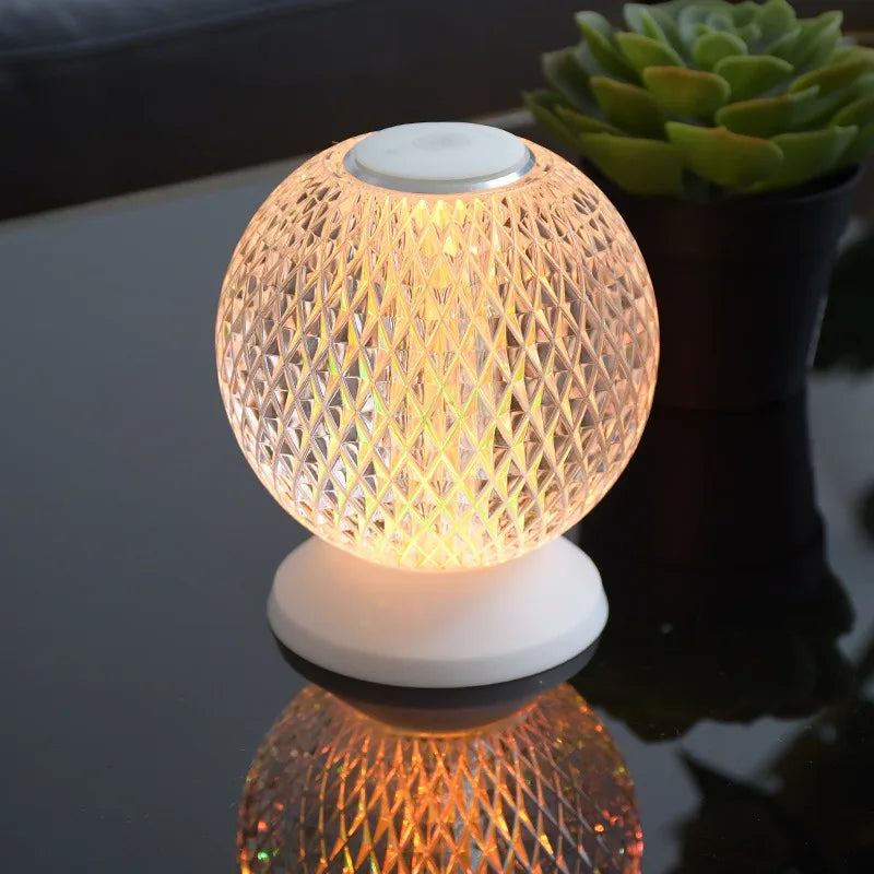 Chic Crystal Table Lamp – Cordless Luxury Lighting