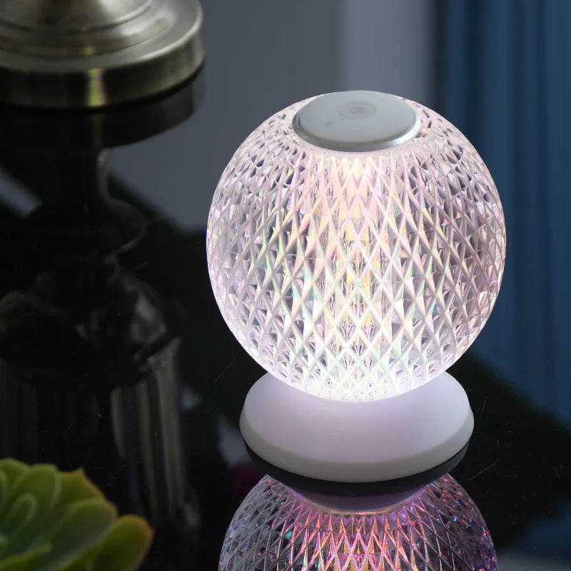 Chic Crystal Table Lamp – Cordless Luxury Lighting