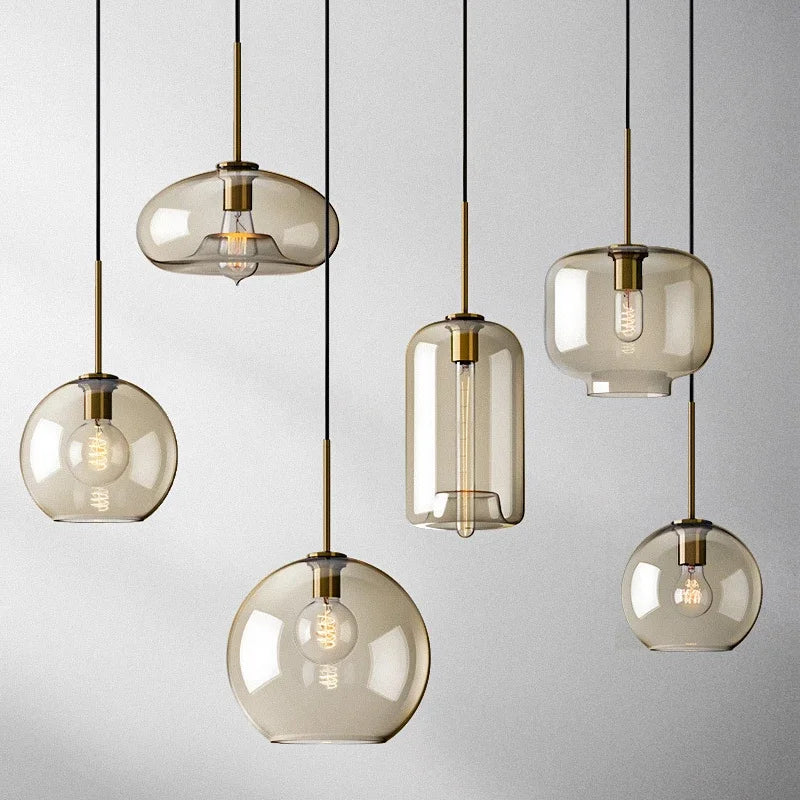 NordicGlow – Elegant Scandinavian Glass Pendant Lamp