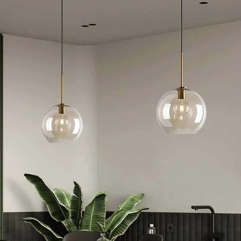 NordicGlow – Elegant Scandinavian Glass Pendant Lamp