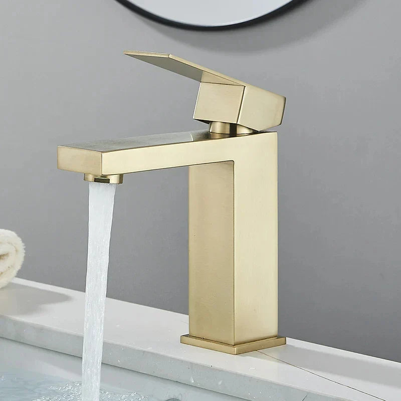 Modern Black-Silver Basin Tap - for a Luxurious Bathroom Experience
