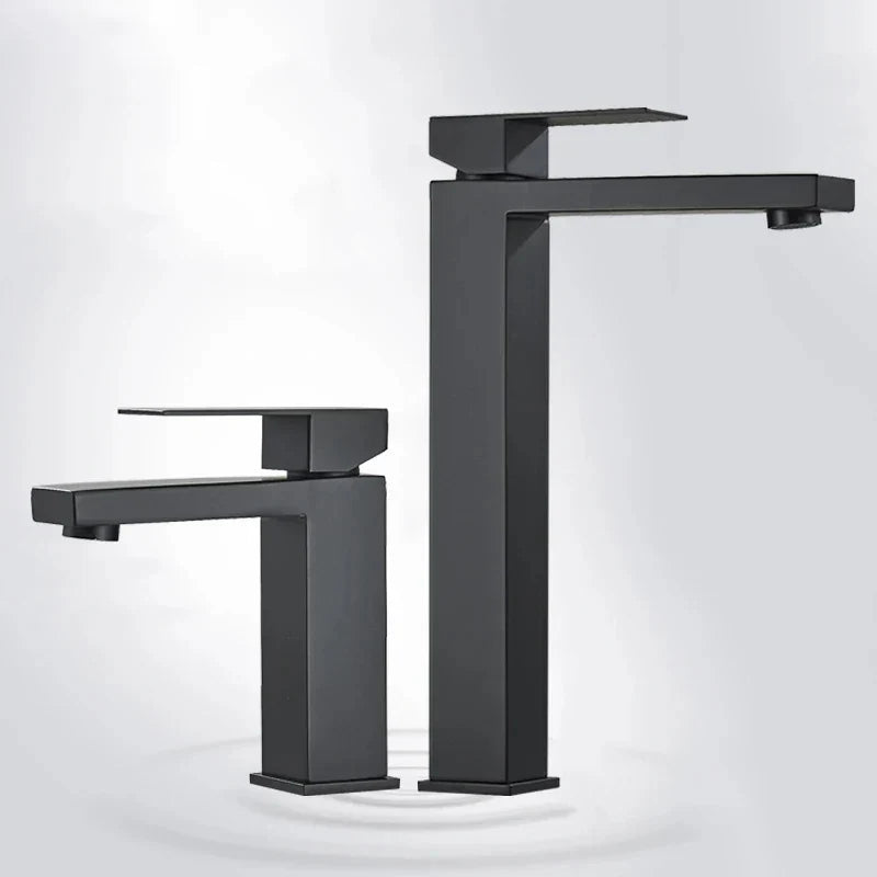 Modern Black-Silver Basin Tap - for a Luxurious Bathroom Experience