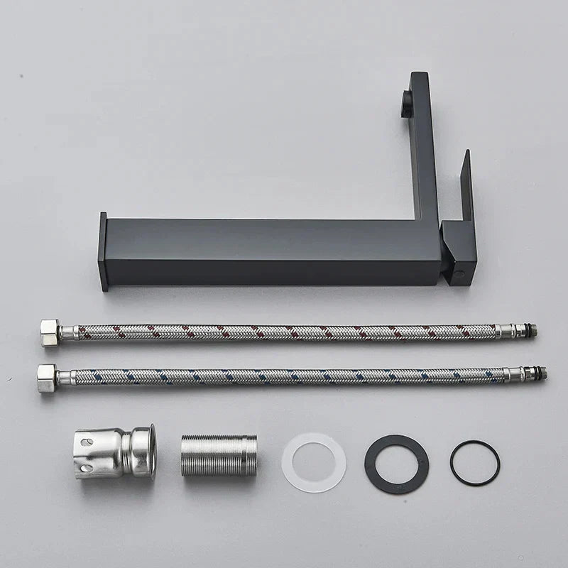 Modern Black-Silver Basin Tap - for a Luxurious Bathroom Experience