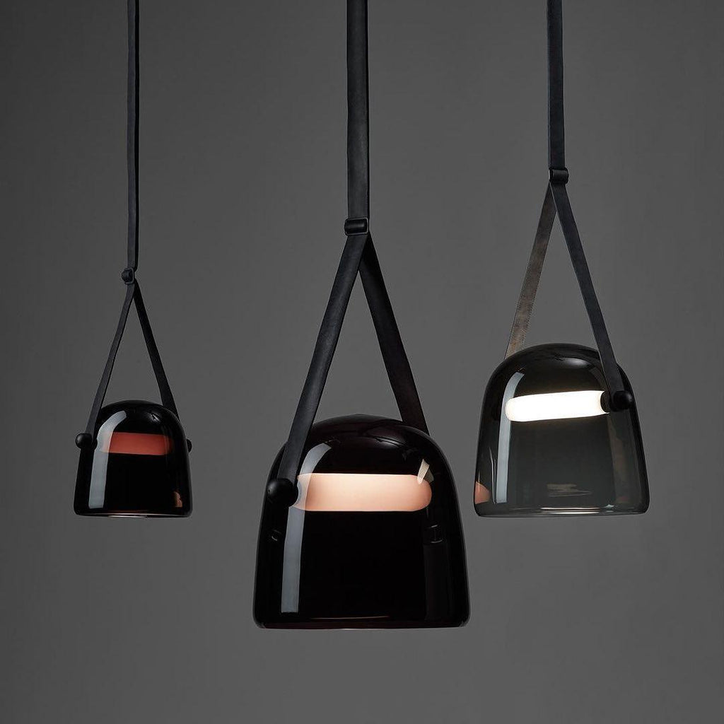 LunaMona Ceiling Lamp - Modern Pendant Light of Metal and Glass