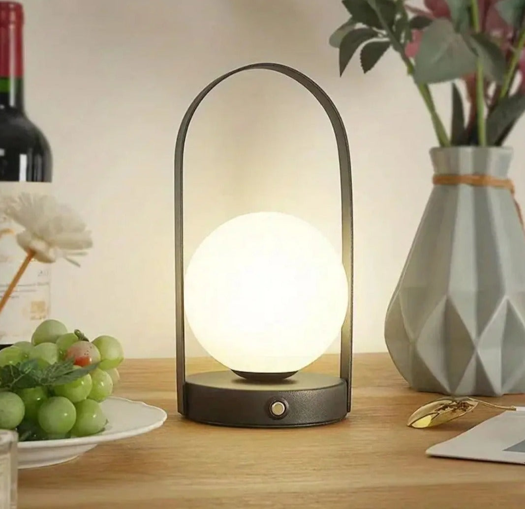 Stylish Portable LED Table Lamp with Touch Control and Rechargeable Battery