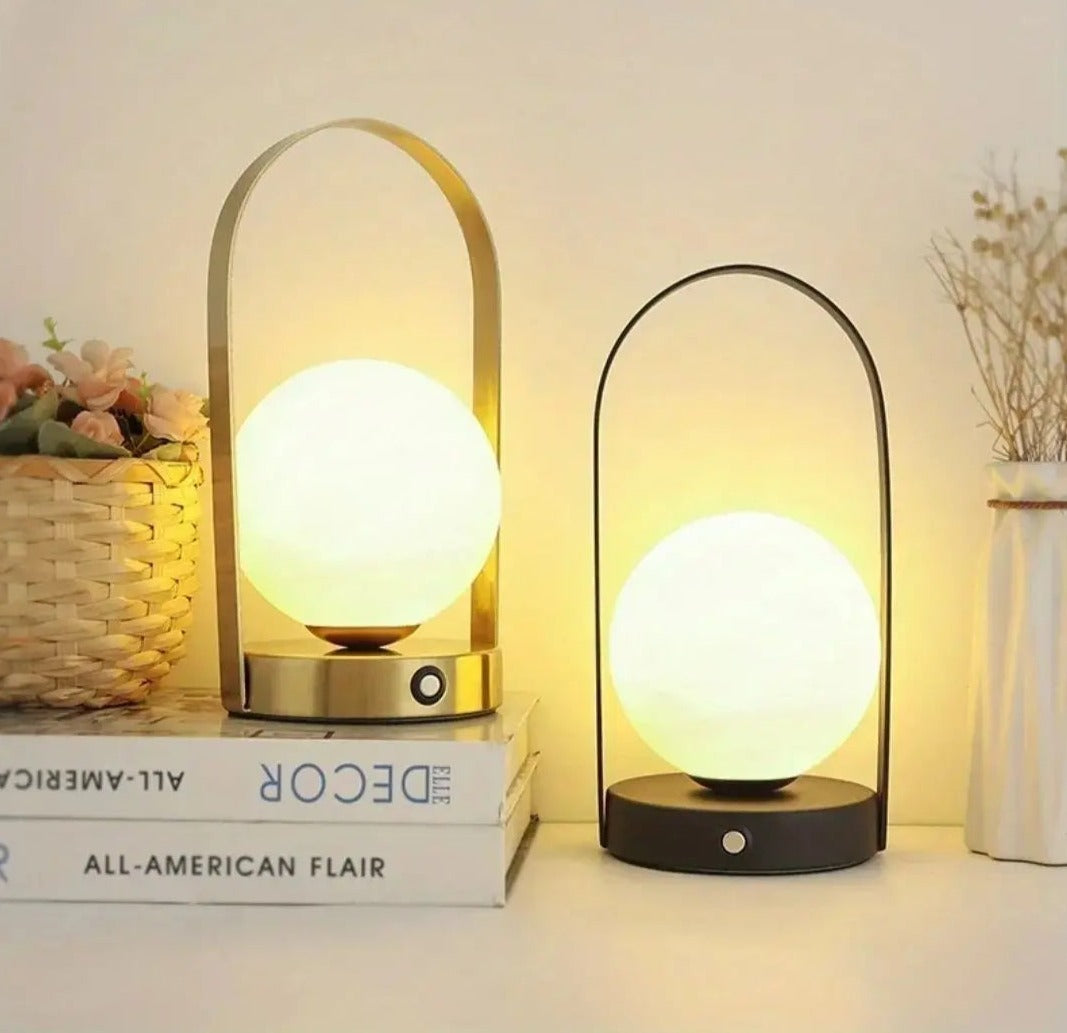 Stylish Portable LED Table Lamp with Touch Control and Rechargeable Battery