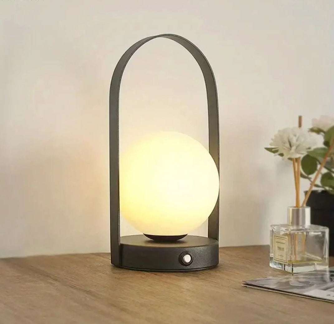 Stylish Portable LED Table Lamp with Touch Control and Rechargeable Battery