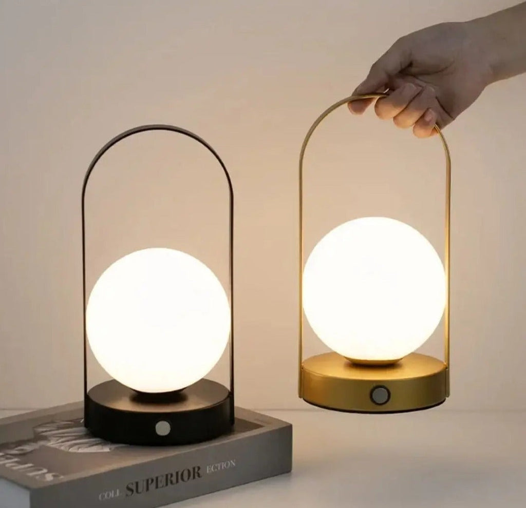 Stylish Portable LED Table Lamp with Touch Control and Rechargeable Battery