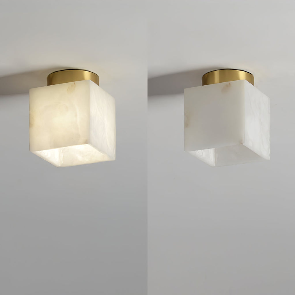 LumaBreeze Ceiling Light - Luxury Modern Alabaster LED Ceiling Lamp