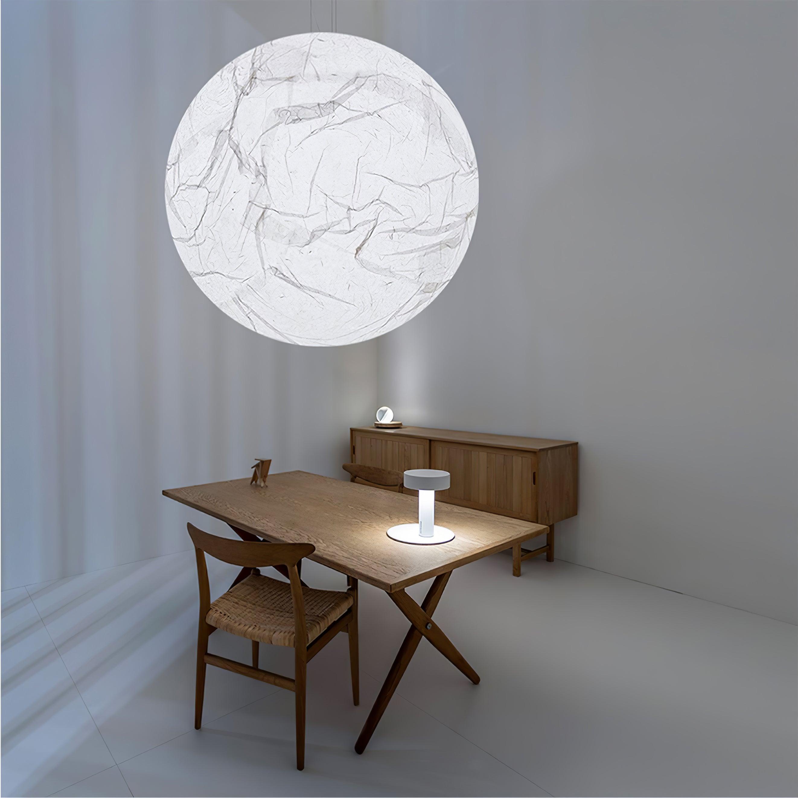 EclatSelene Ceiling Lamp - Luxury Natural Silk Ceiling Lamp