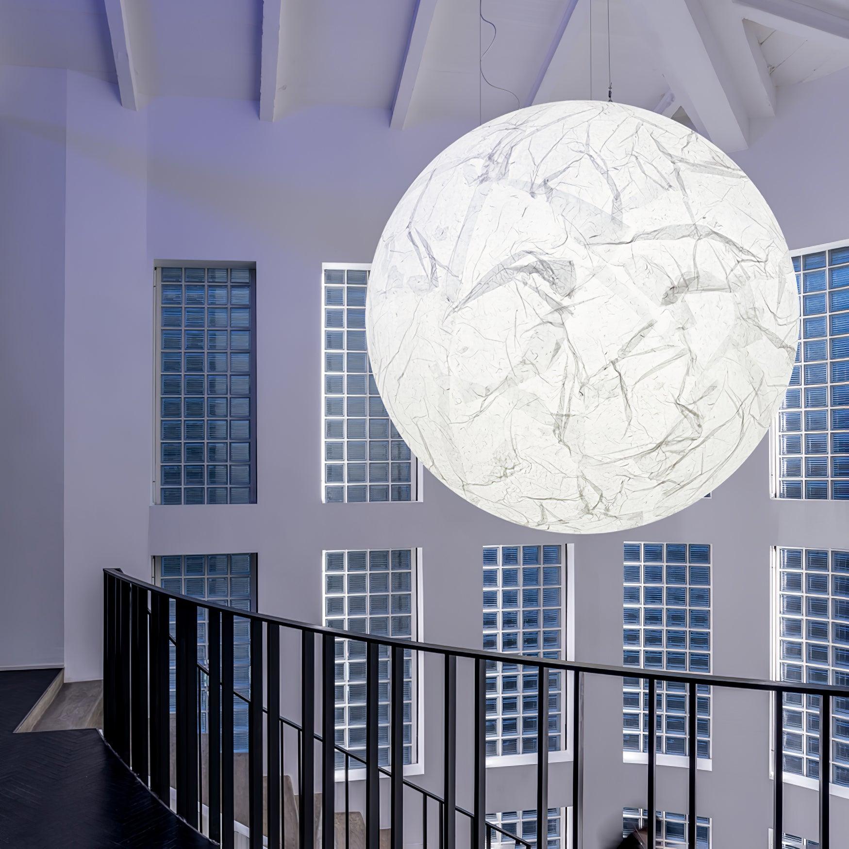 EclatSelene Ceiling Lamp - Luxury Natural Silk Ceiling Lamp
