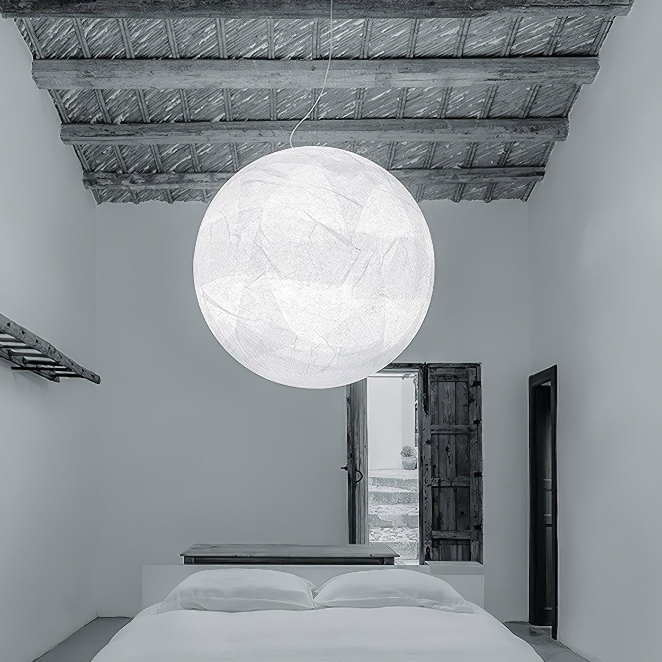 EclatSelene Ceiling Lamp - Luxury Natural Silk Ceiling Lamp