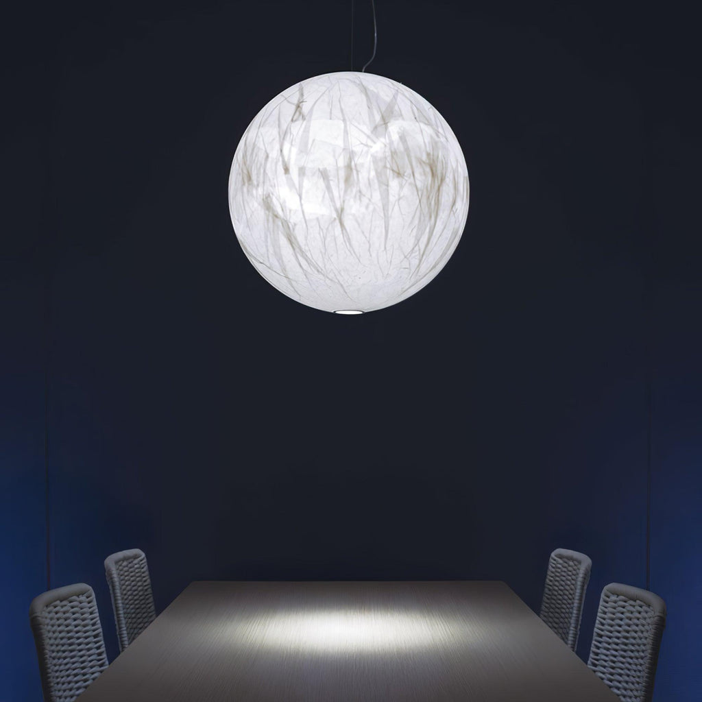 EclatSelene Ceiling Lamp - Luxury Natural Silk Ceiling Lamp