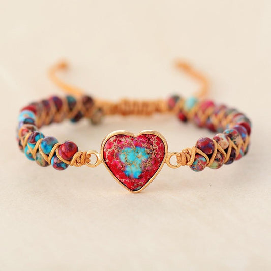 Amélie LoveStone Bracelet - Elegant Jasper Accessory