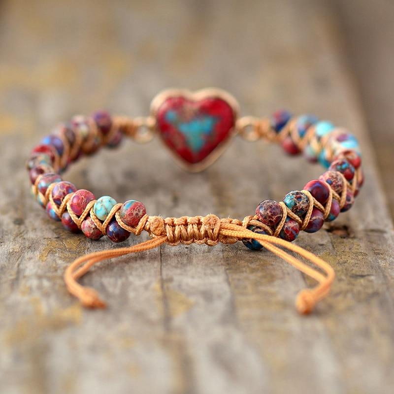 Amélie LoveStone Bracelet - Elegant Jasper Accessory