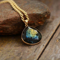 Labradorite Aura Necklace - Elegant Energy Jewelry