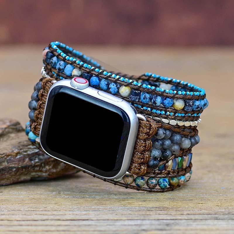 GemStone Band – Luxury Apple Watch Strap Azure