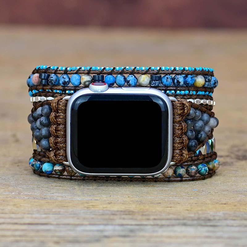 GemStone Band – Luxury Apple Watch Strap Azure