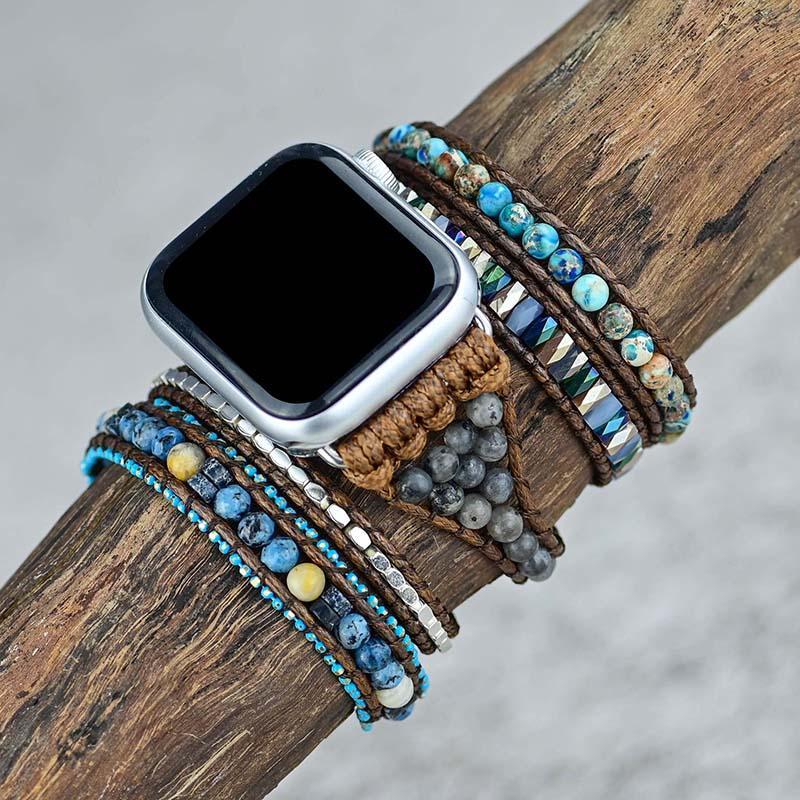 GemStone Band – Luxury Apple Watch Strap Azure