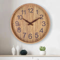 Stylish Wooden Wall Clock 30cm - Calming and Durable Design