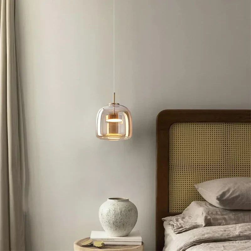 CrystalGlow Pendant - Elegant Clear Glass Pendant Lamp