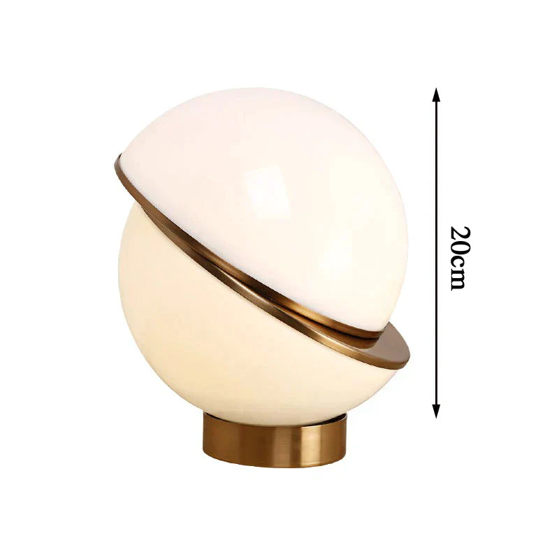 Scandinavian Snow Globe Lamp - Elegant White Sphere