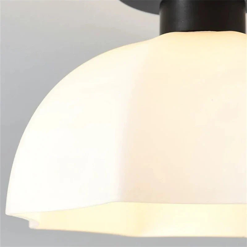GleamSphere - Elegant Ceramic and Glass Chandelier