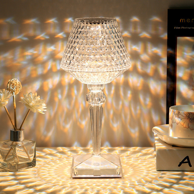 Liesbeth Crystal Lamp - Luxury Table Lamp with USB Charging Function