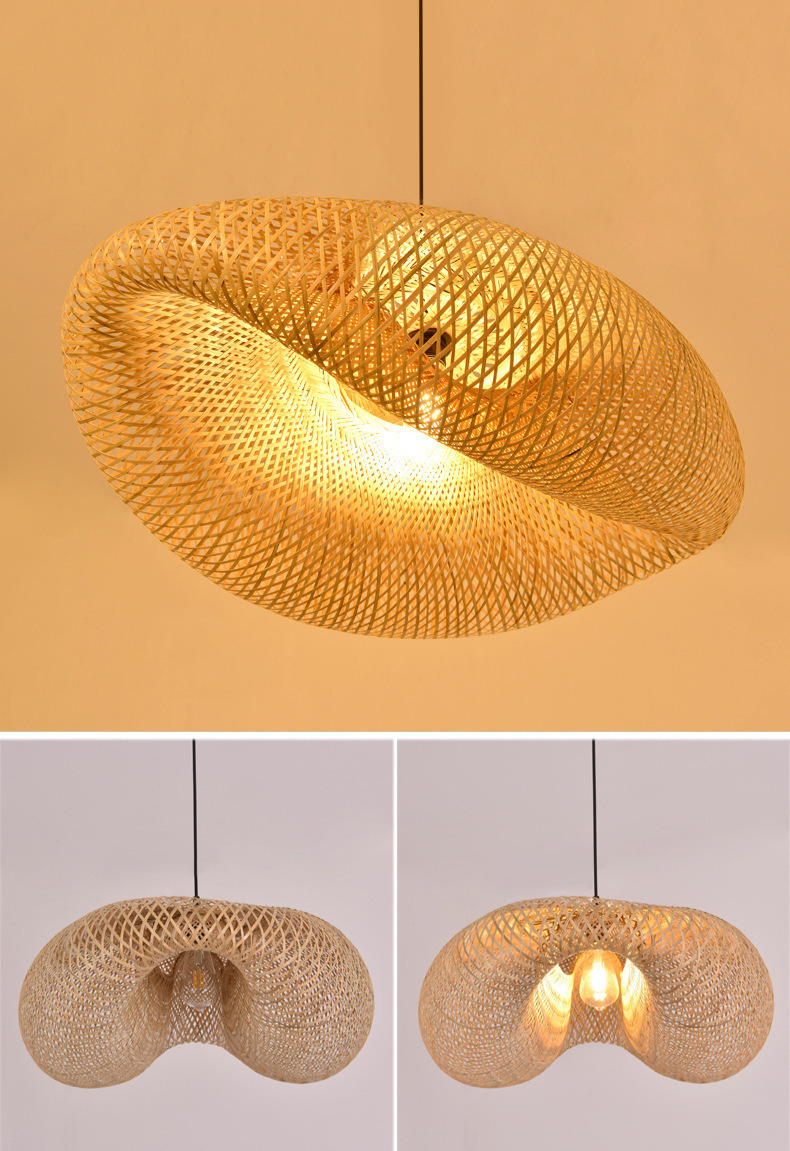BambooLife Pendant Lamp - Hand-Woven Bamboo Lampshade for a Warm Interior