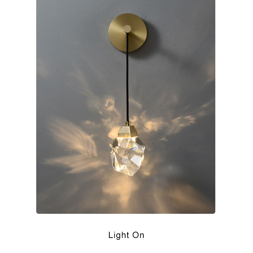 CrystalLux - Elegant Crystal LED Wall Lamp