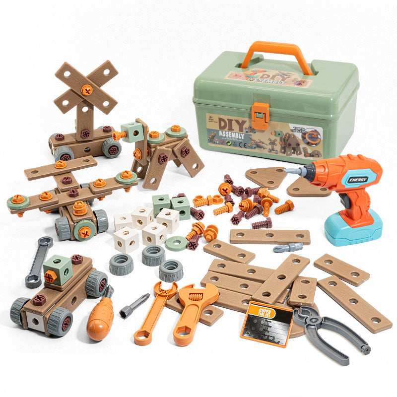 ConstructionFun - 100-piece Tool Set for Creative Kids